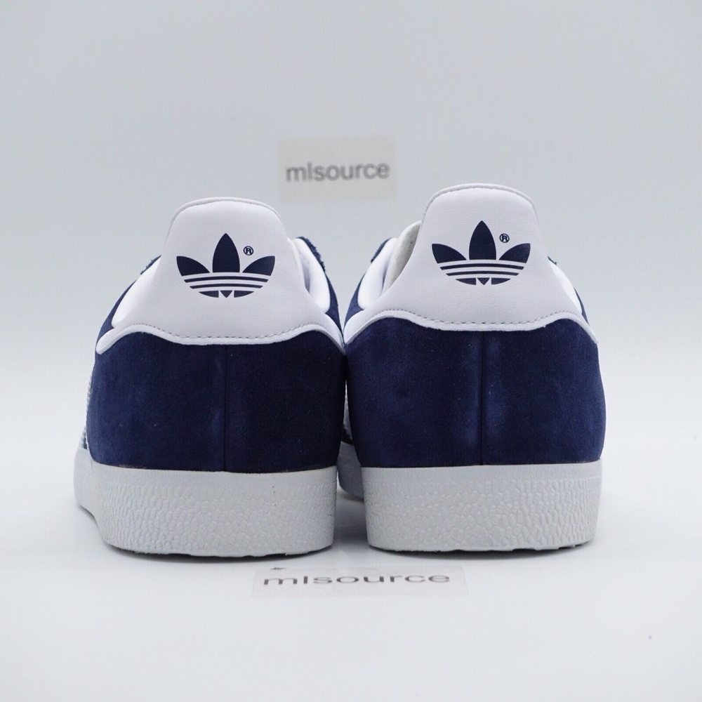 NEW adidas Originals Gazelle Sneakers BB5478 Collegiate Navy/White - Picture 6 of 8
